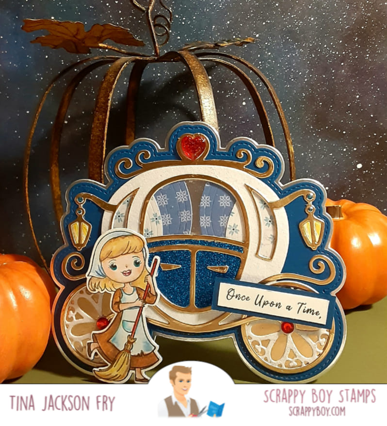 Fairytale Stage Coach Mini Album Die Set scrappyboystamps