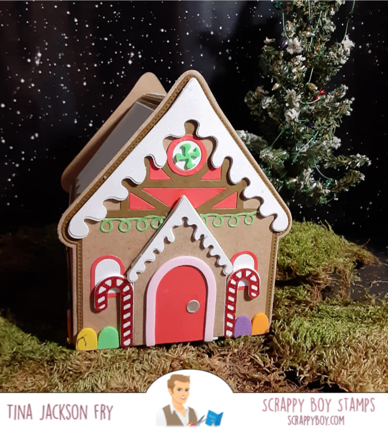 Candy House Mini Album Die Set scrappyboystamps
