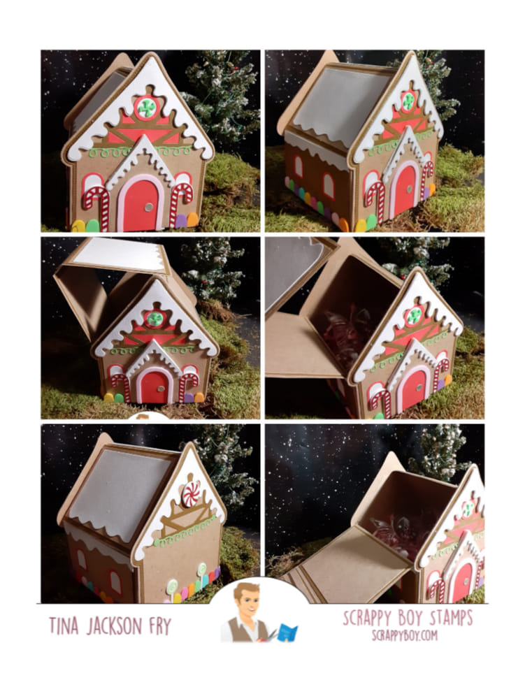 Candy House Mini Album Die Set scrappyboystamps