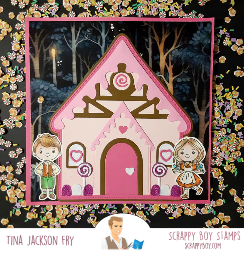 Candy House Mini Album Die Set scrappyboystamps