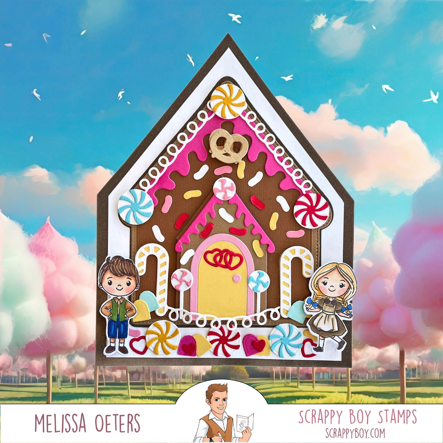 Candy House Mini Album Die Set scrappyboystamps