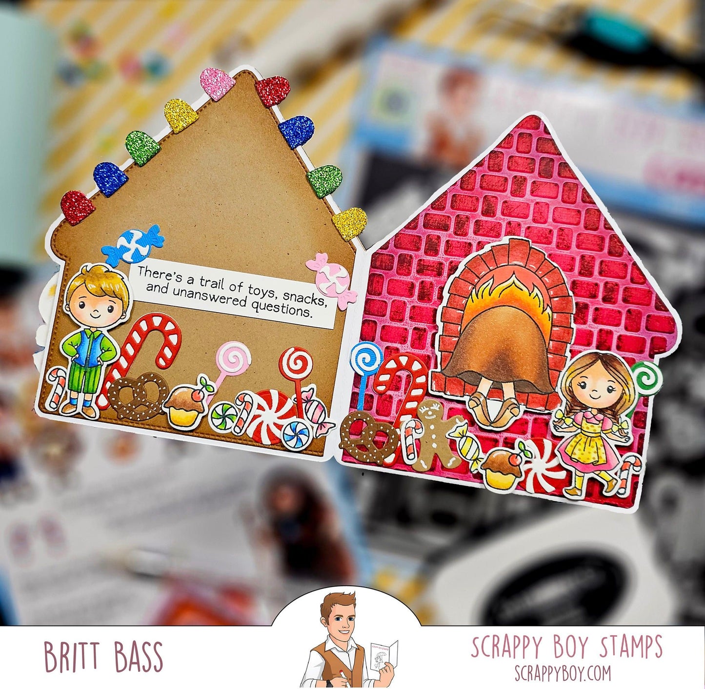 Candy House Mini Album Die Set scrappyboystamps