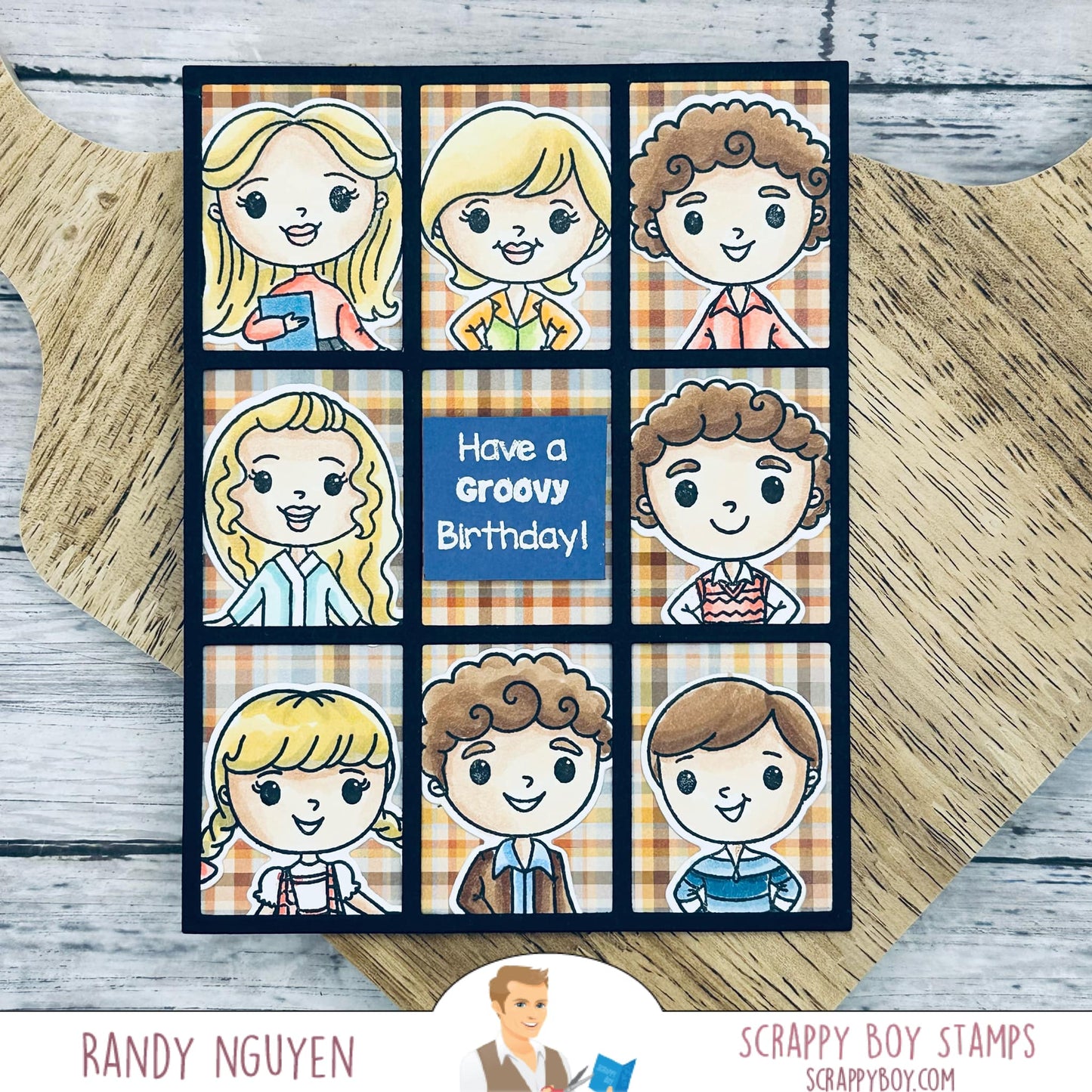 70's Family Rectangle Die scrappyboystamps