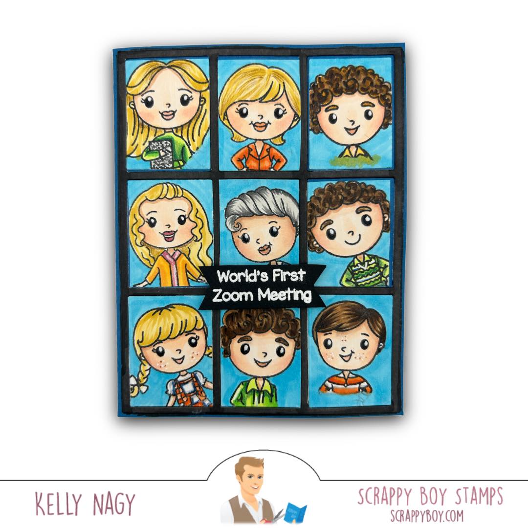 70's Family Rectangle Die scrappyboystamps