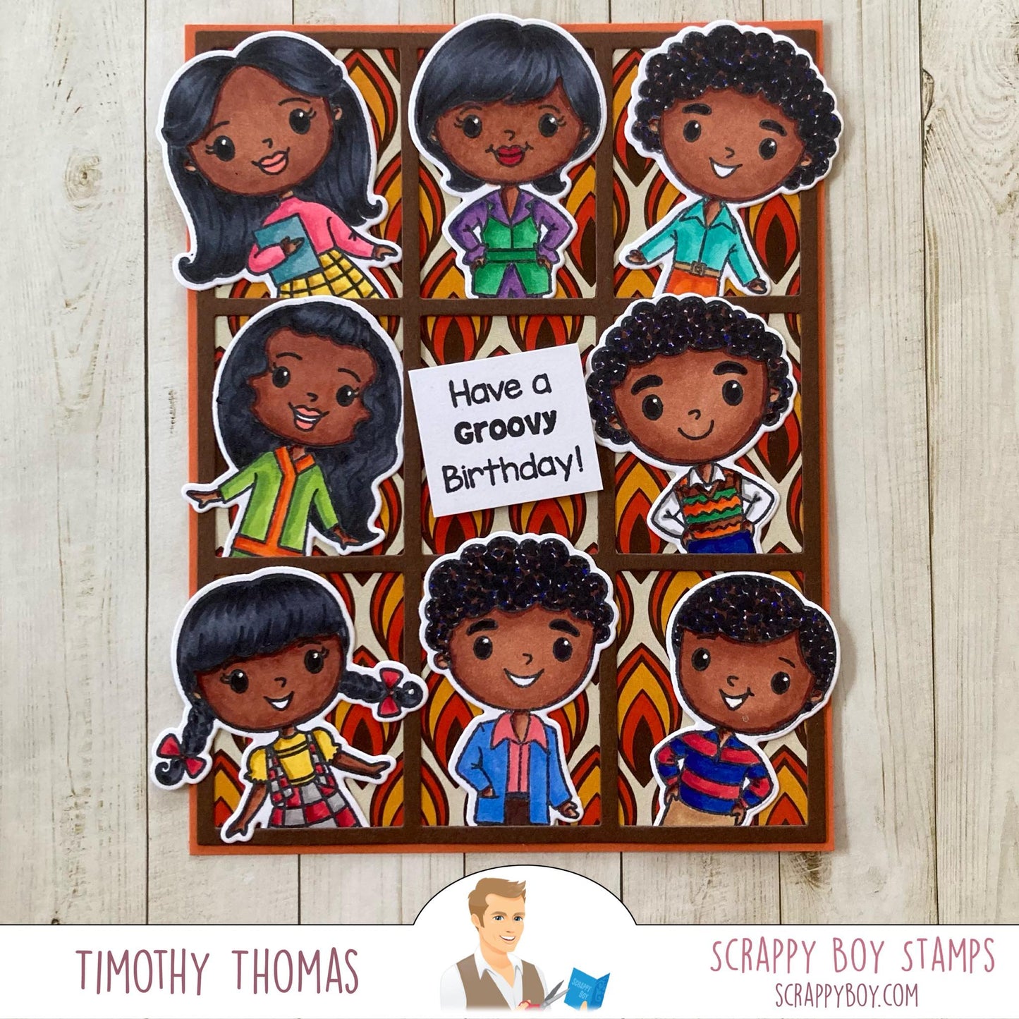 70's Family Rectangle Die scrappyboystamps