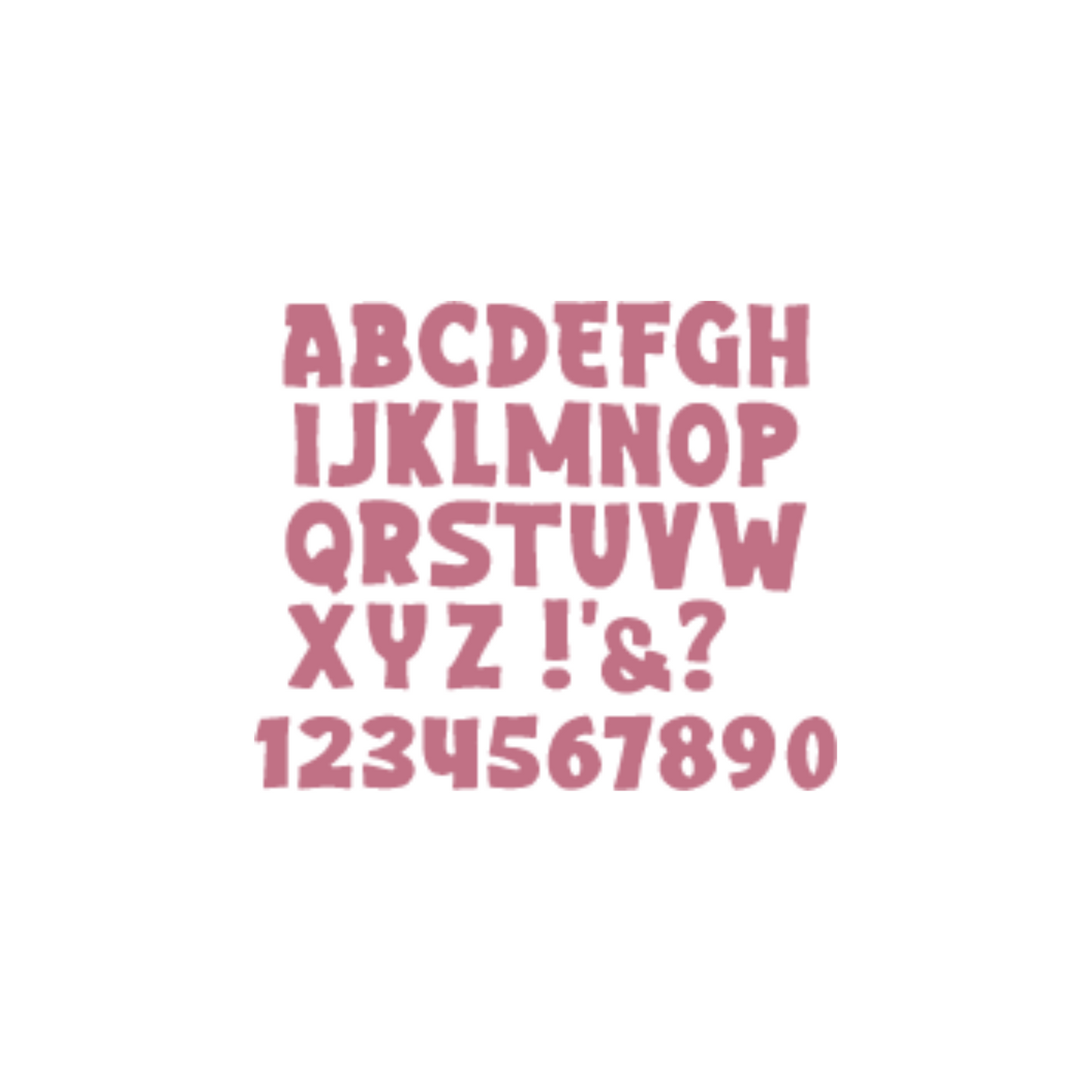 Alphabet Die Set scrappyboystamps