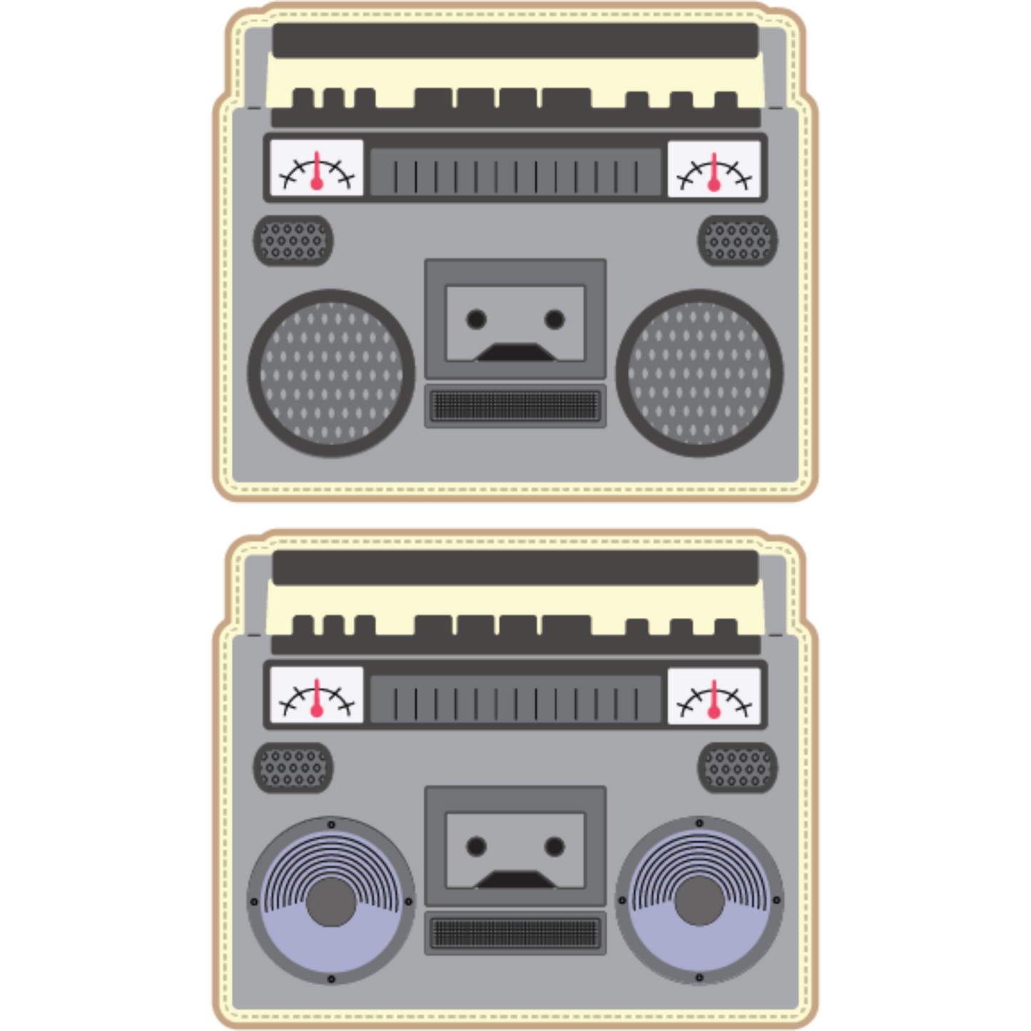 Boom Box Shaped Mini Album Die scrappyboystamps