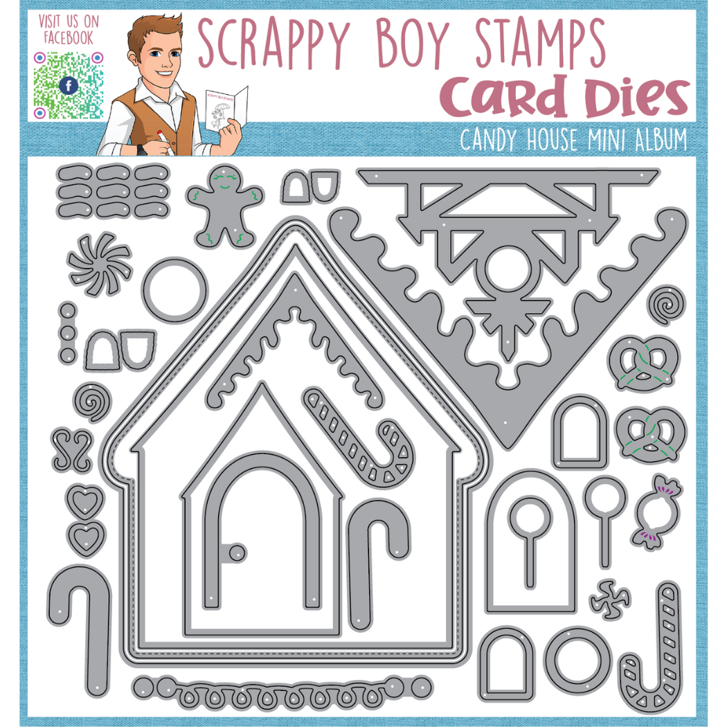 Candy House Mini Album Die Set scrappyboystamps
