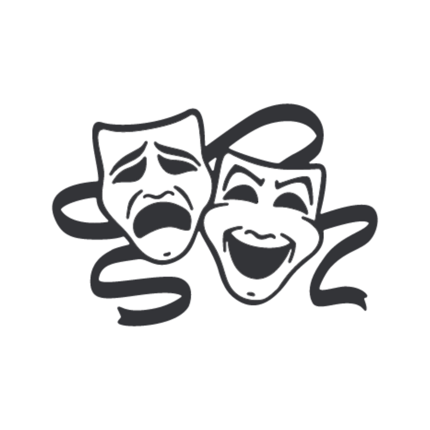 Comedy And Tragedy Mask Mini Album/Card Die scrappyboystamps