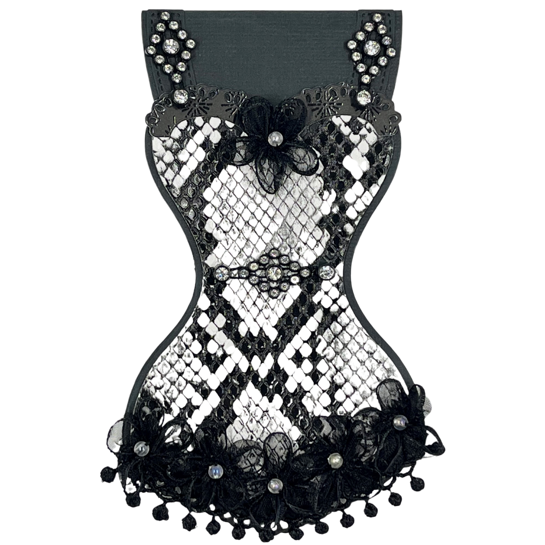 Corset Shaped Card Die scrappyboystamps