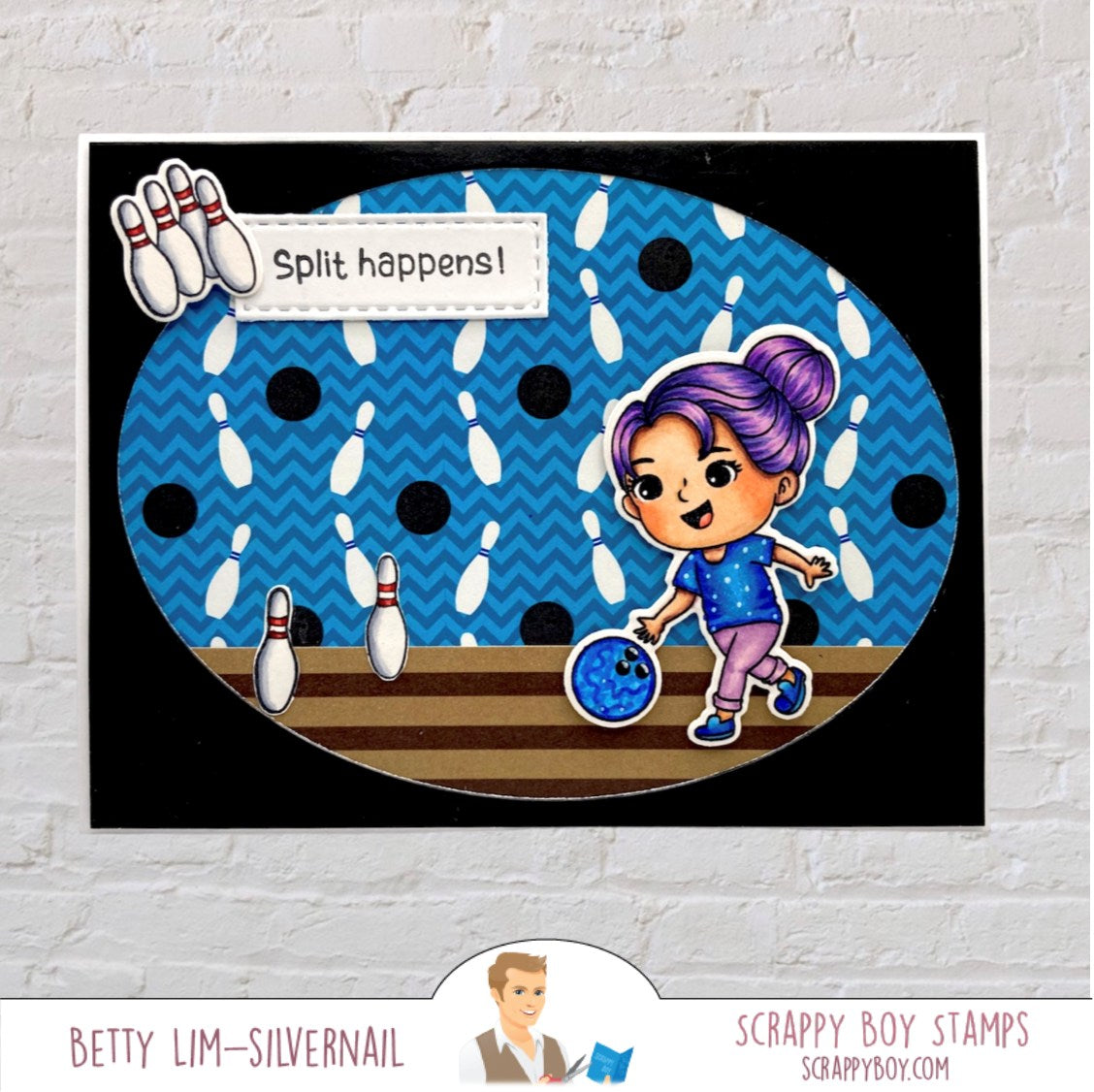 Cute Girls Fun & Games - 6x8 Stamp Set Scrappy Boy Stamps