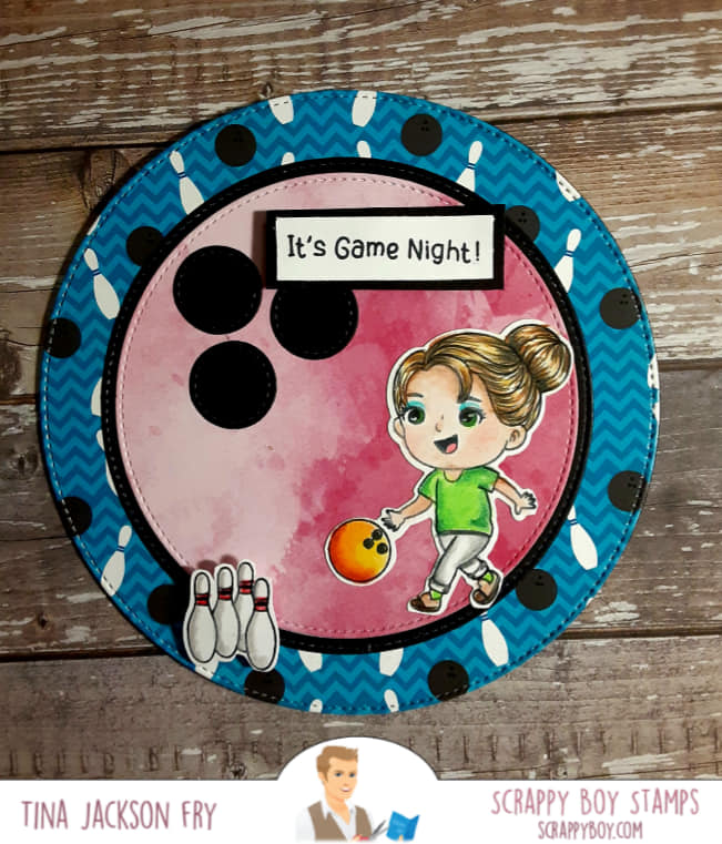 Cute Girls Fun & Games - 6x8 Stamp Set Scrappy Boy Stamps