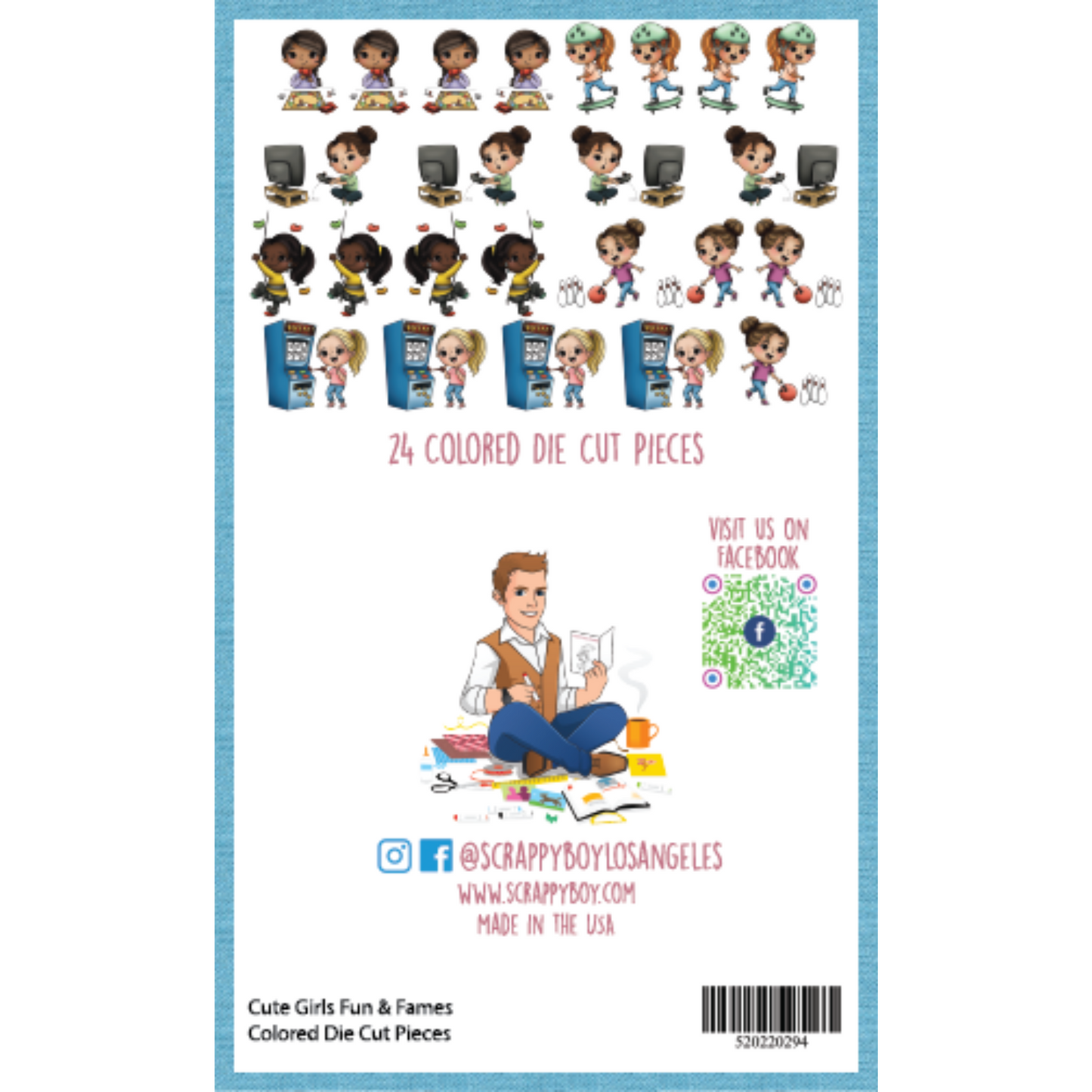 I Want It All Bundle - Cute Girls Fun & Games Release Scrappy Boy Stamps