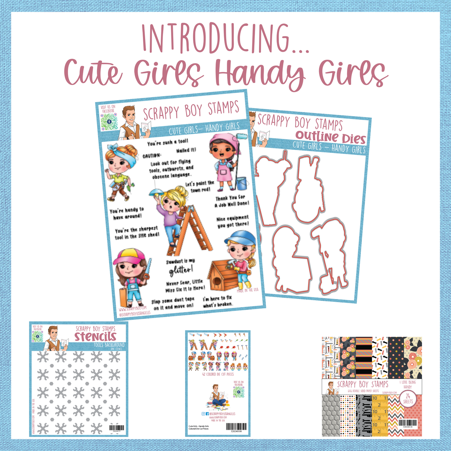 Handy Girls Stamps Stencils papers