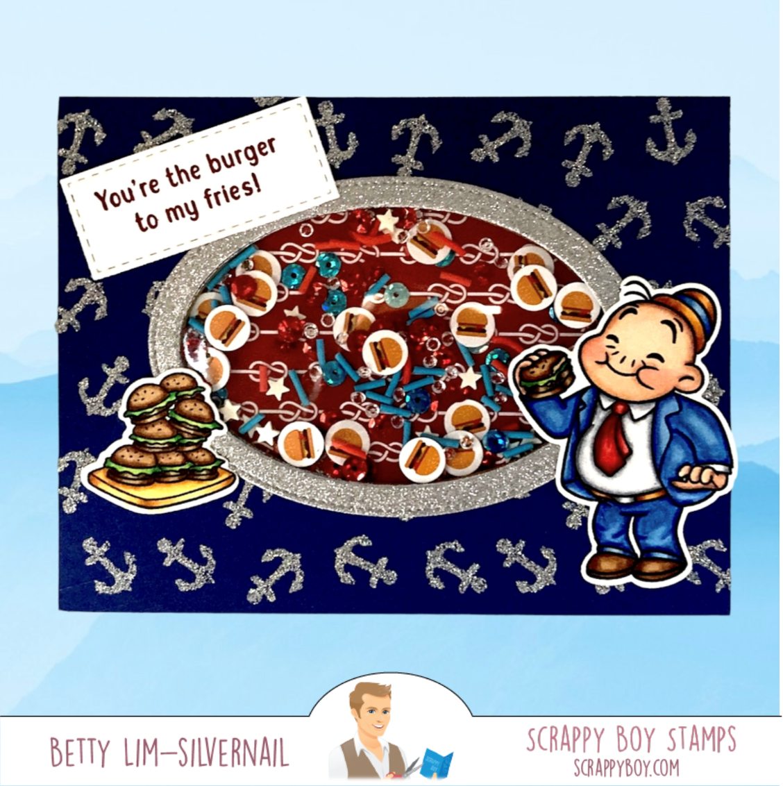 I Y'am What I Y'am - 6x8 Stamp Set Scrappy Boy Stamps