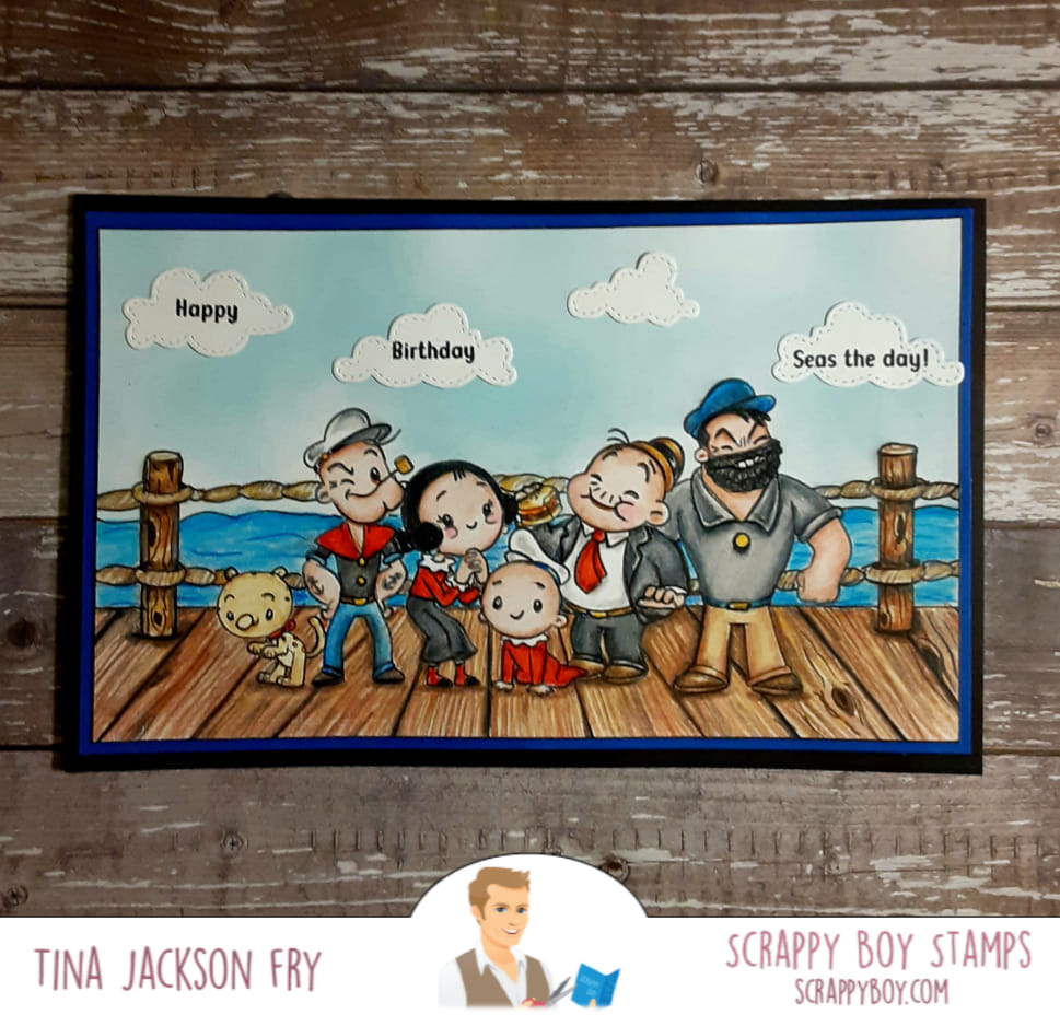 I Y'am What I Y'am - 6x8 Stamp Set Scrappy Boy Stamps
