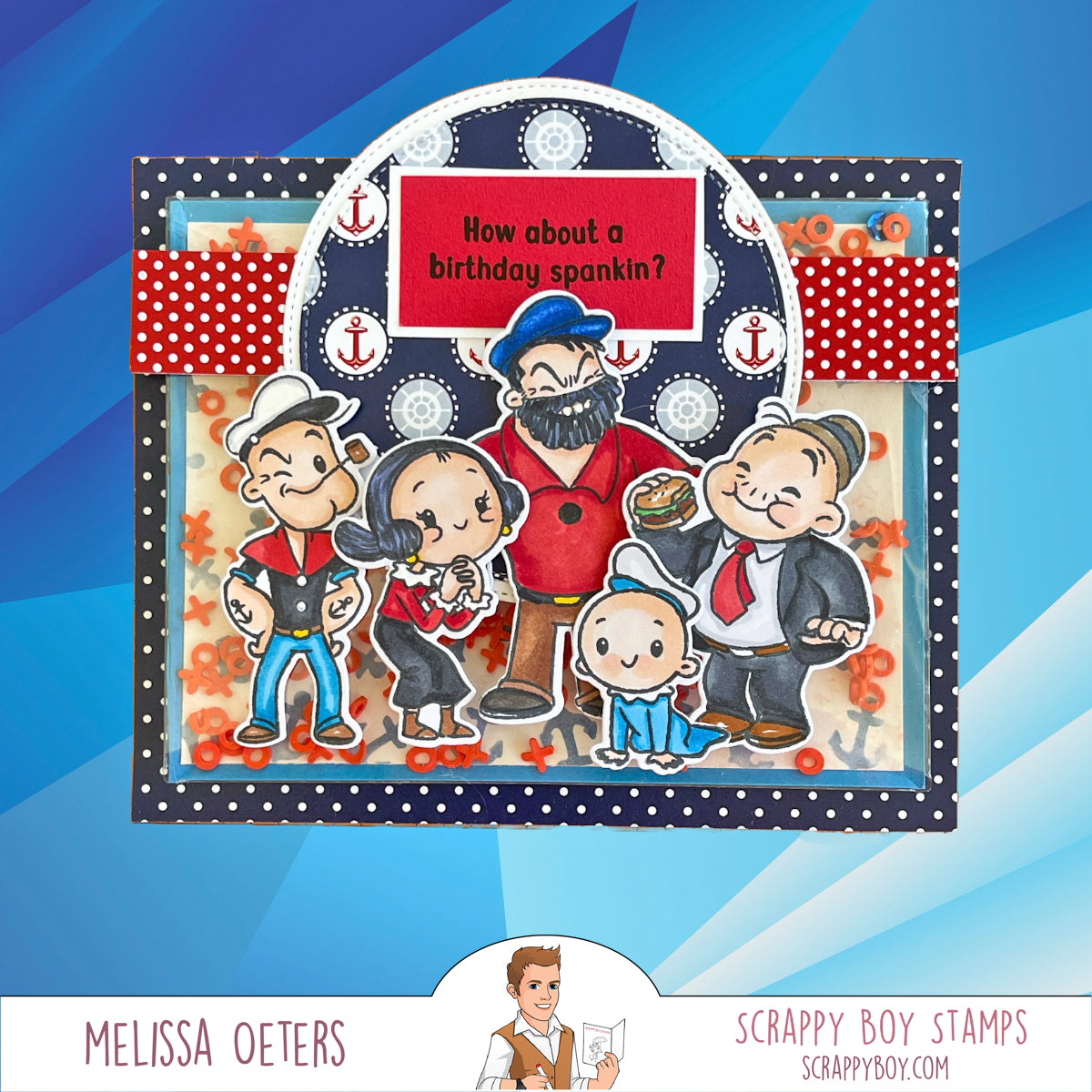 I Y'am What I Y'am - 6x8 Stamp Set Scrappy Boy Stamps