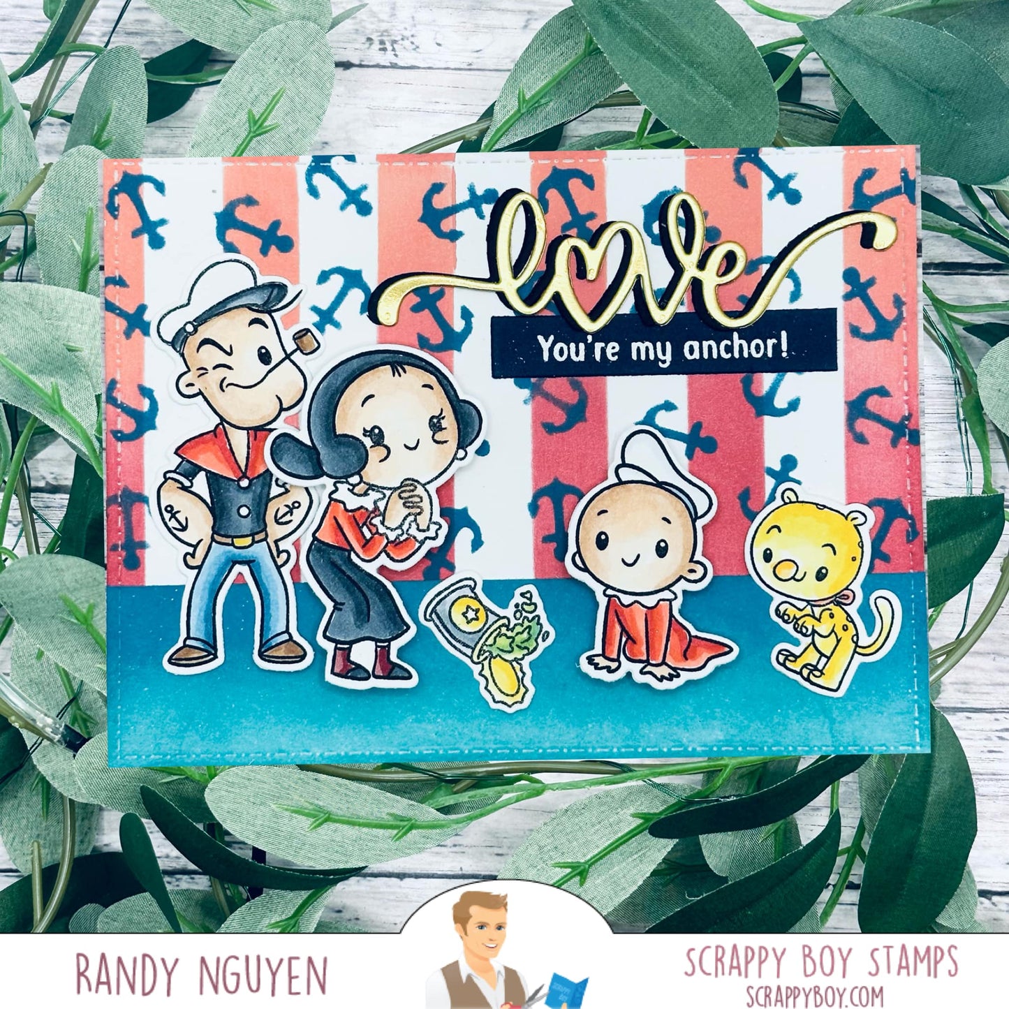 I Y'am What I Y'am - 6x8 Stamp Set Scrappy Boy Stamps