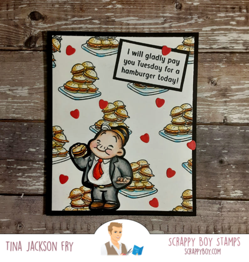 I Y'am What I Y'am - 6x8 Stamp Set Scrappy Boy Stamps