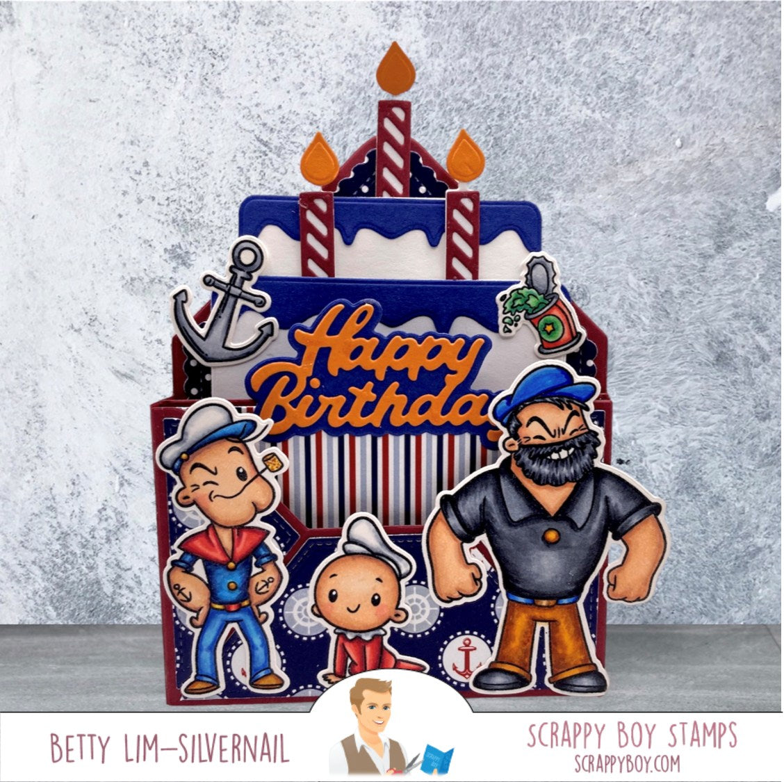 I Y'am What I Y'am - 6x8 Stamp Set Scrappy Boy Stamps
