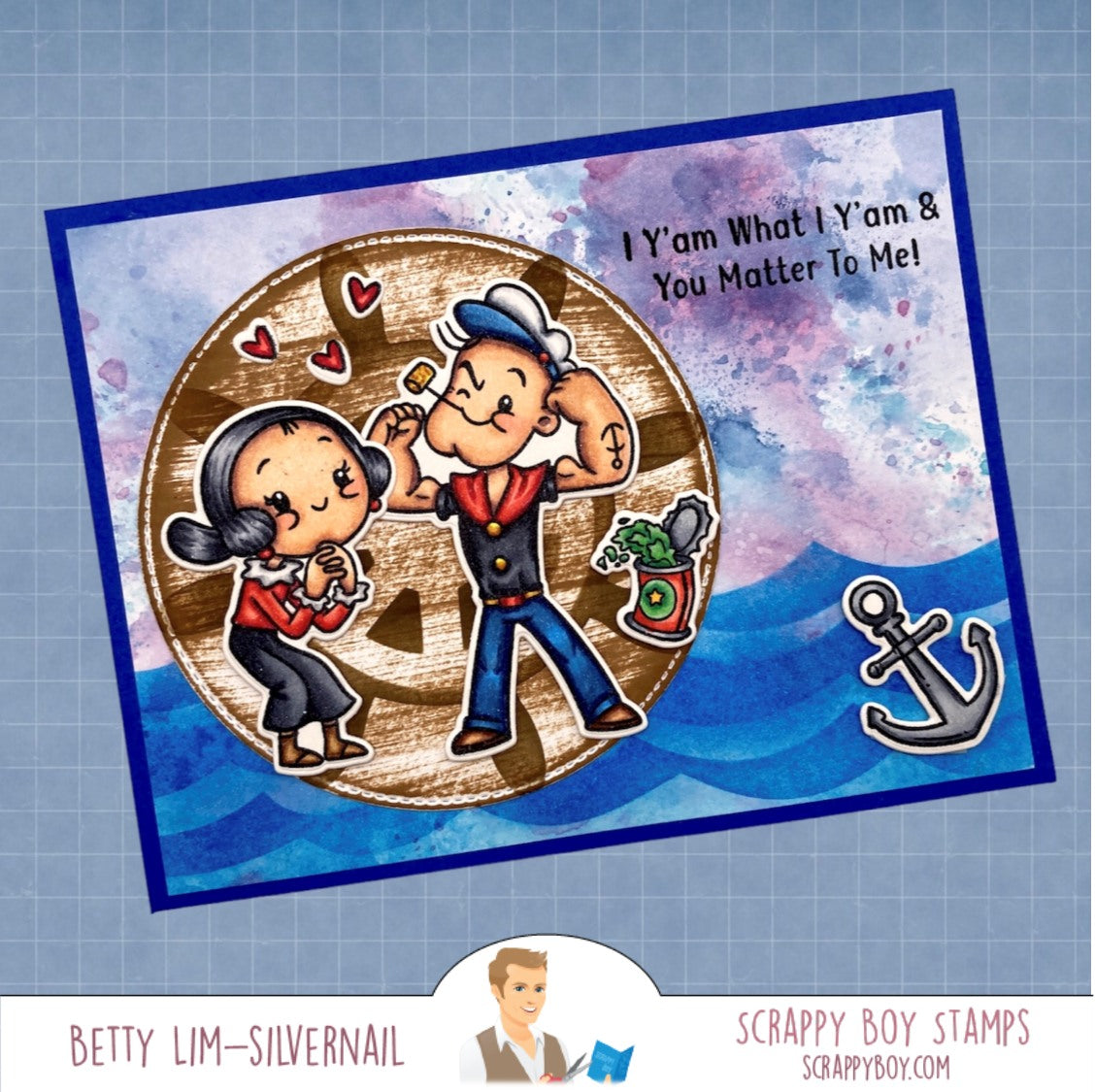 I Y'am What I Y'am - 6x8 Stamp Set Scrappy Boy Stamps