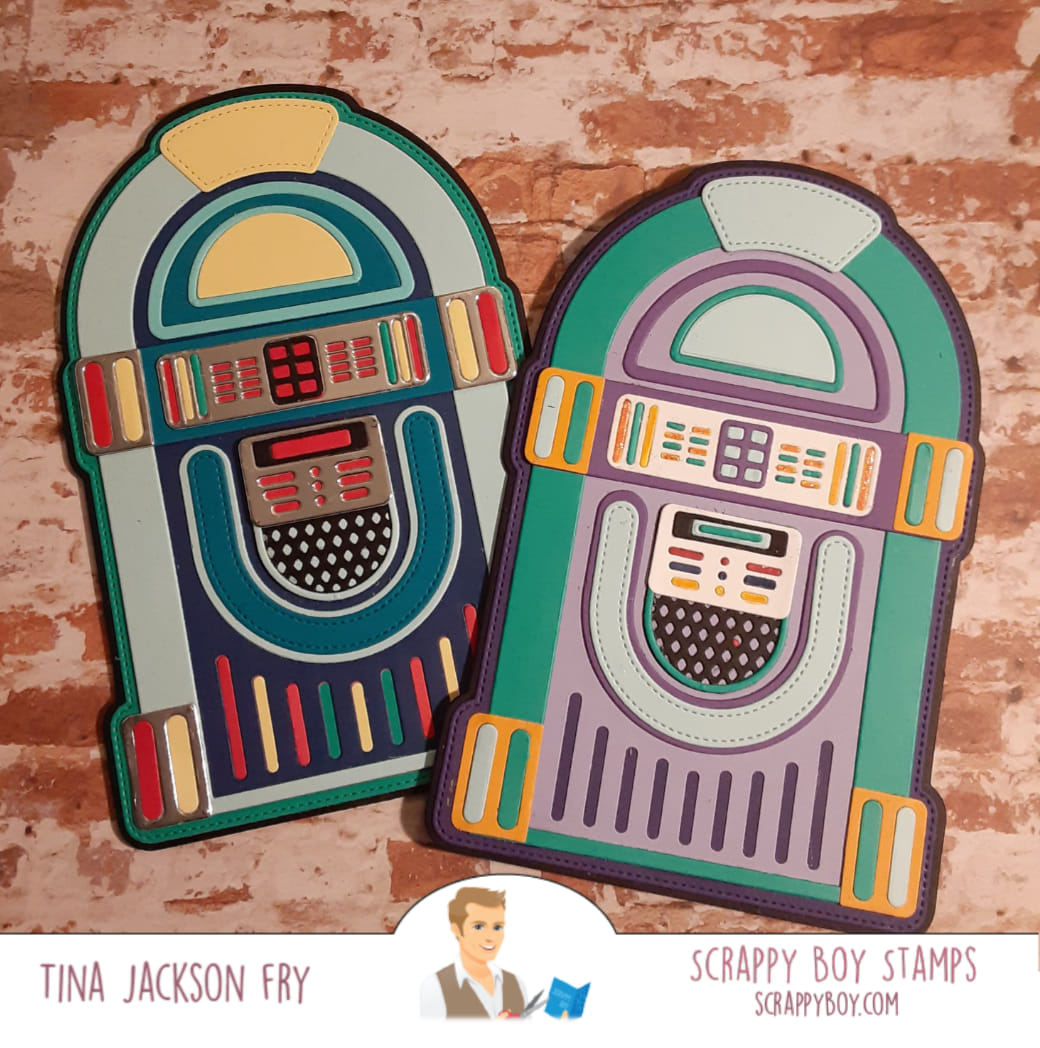 Juke Box Card/Mini Album Die scrappyboystamps