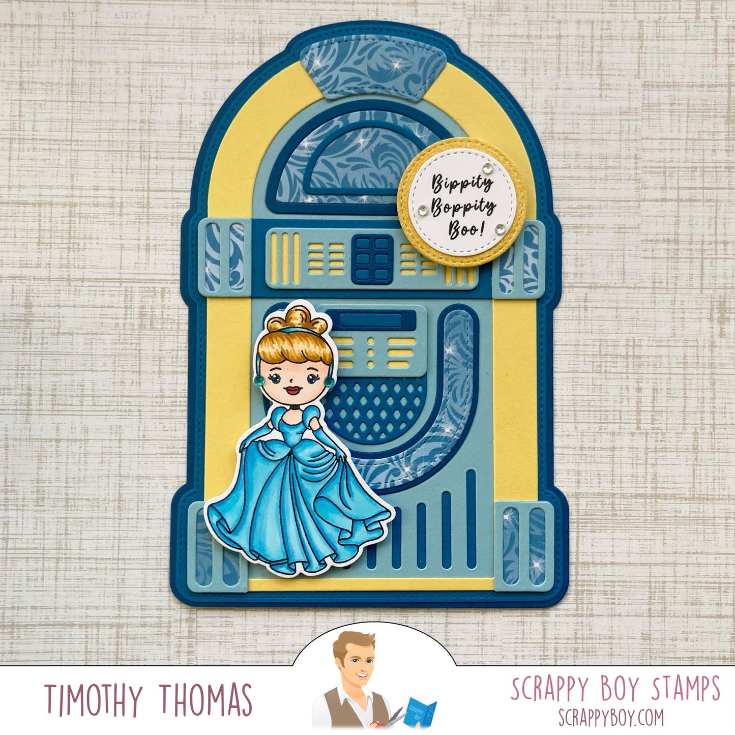 Juke Box Card/Mini Album Die scrappyboystamps