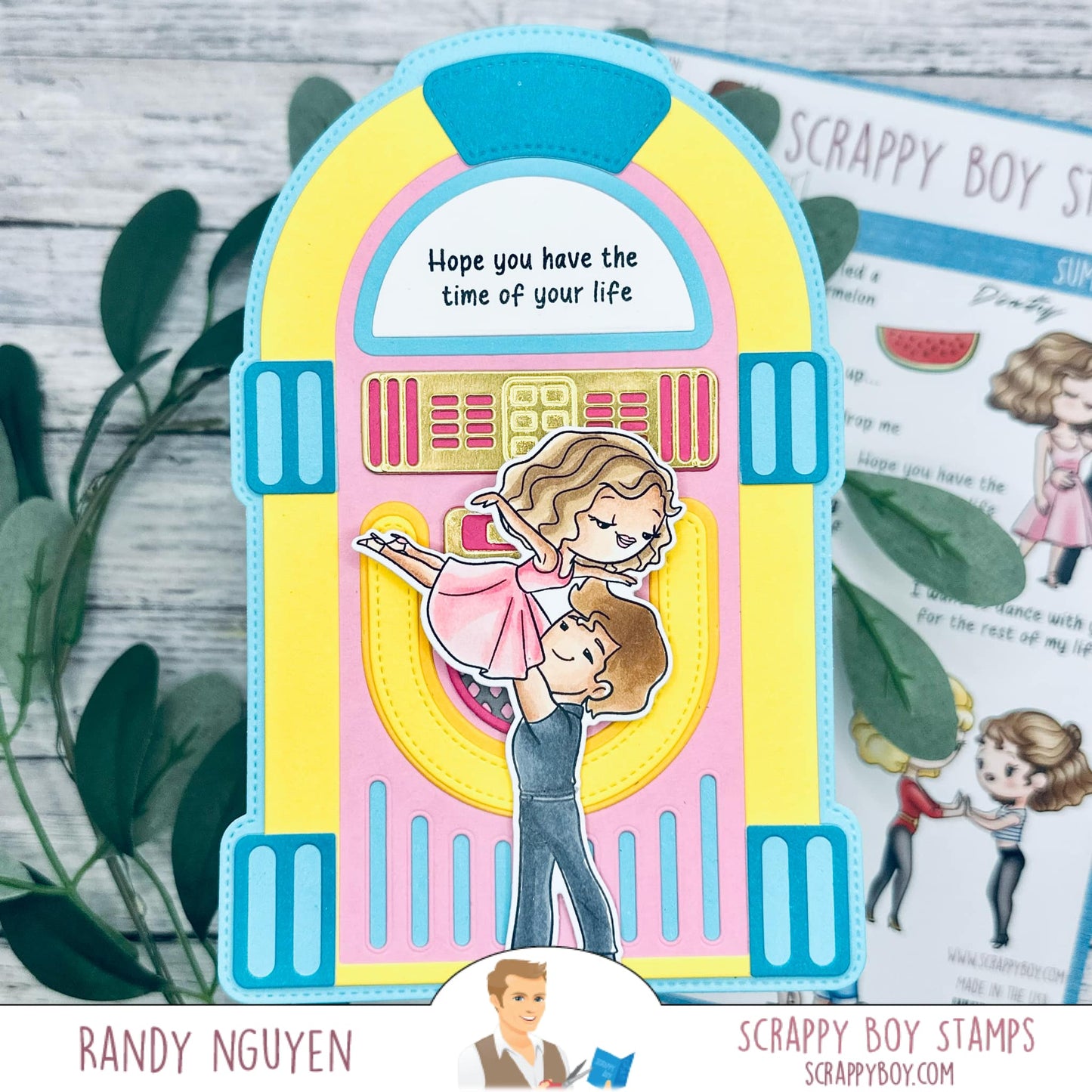 Juke Box Card/Mini Album Die scrappyboystamps