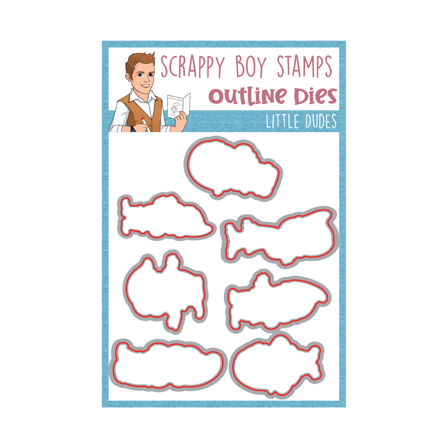 Outline Dies - Little Dudes scrappyboystamps