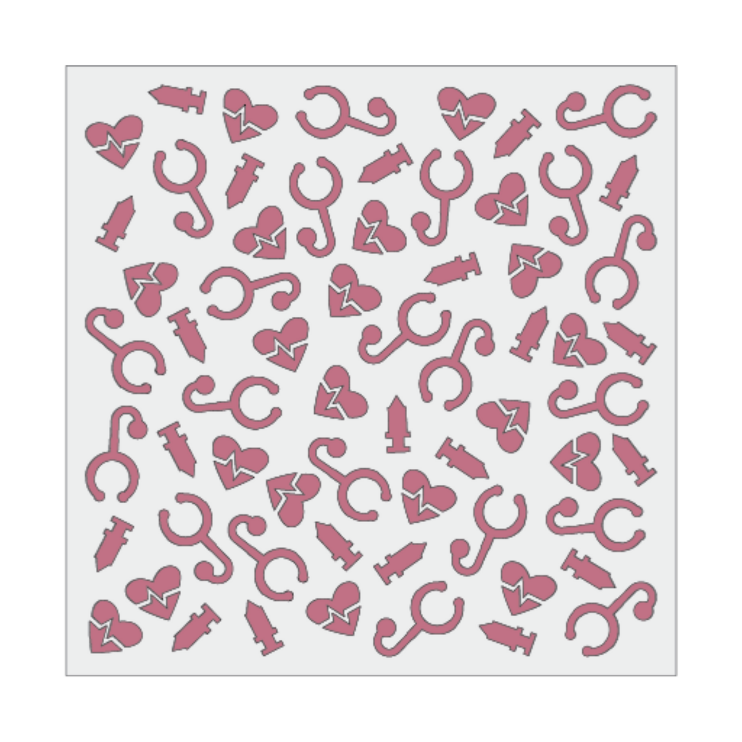 Medical Background Stencil scrappyboystamps