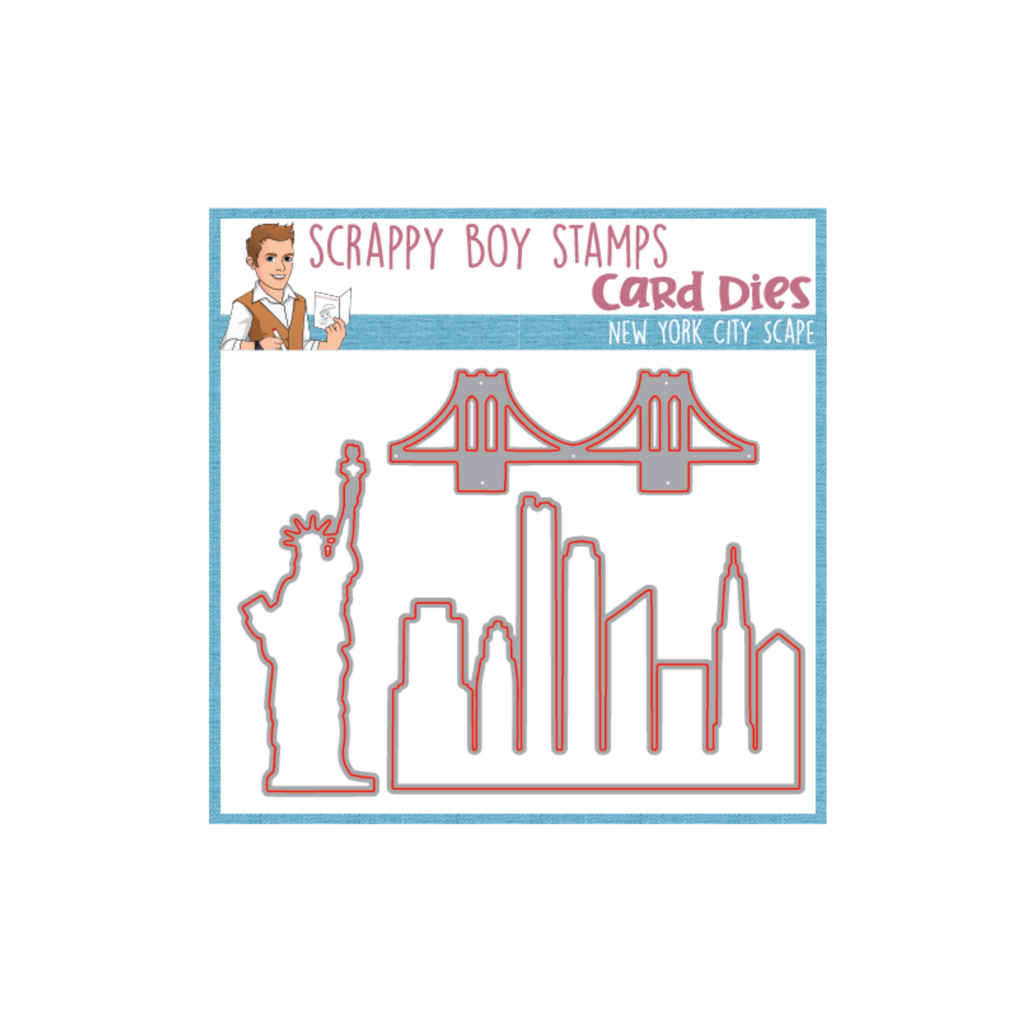 New York City Scape Die Set scrappyboystamps