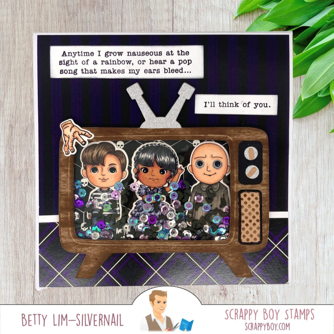 Retro TV Die Set scrappyboystamps
