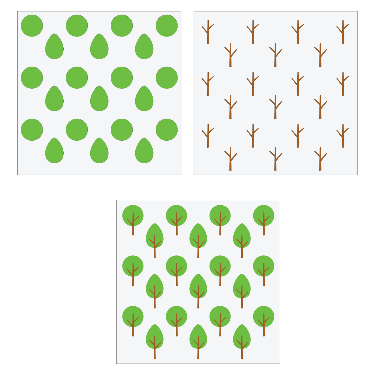 Trees Layered Background Stencils scrappyboystamps