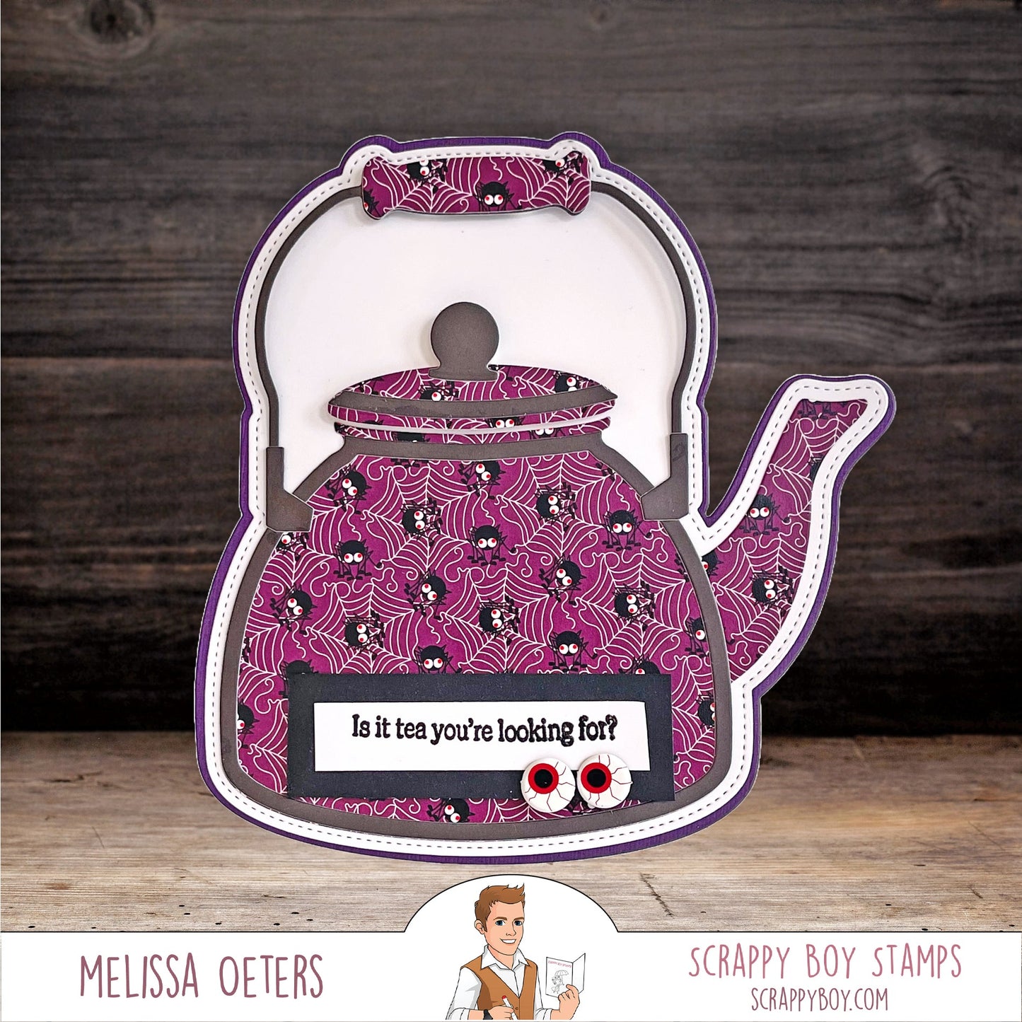 Water Tea Kettle Mini Album Die Set scrappyboystamps
