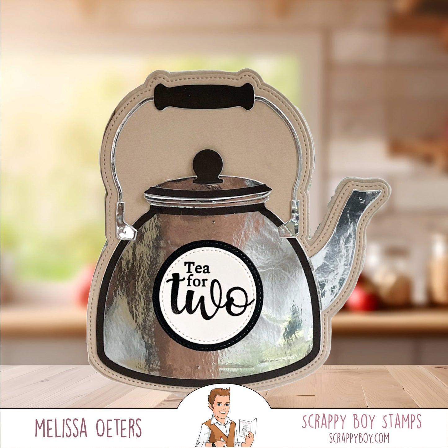 Water Tea Kettle Mini Album Die Set scrappyboystamps