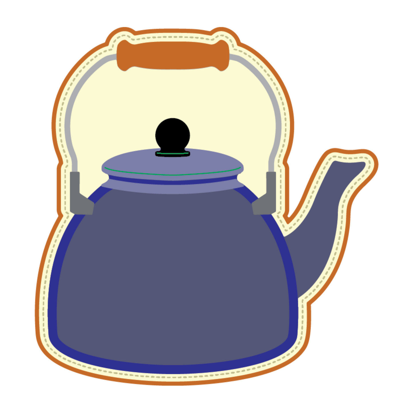 Water Tea Kettle Mini Album Die Set scrappyboystamps