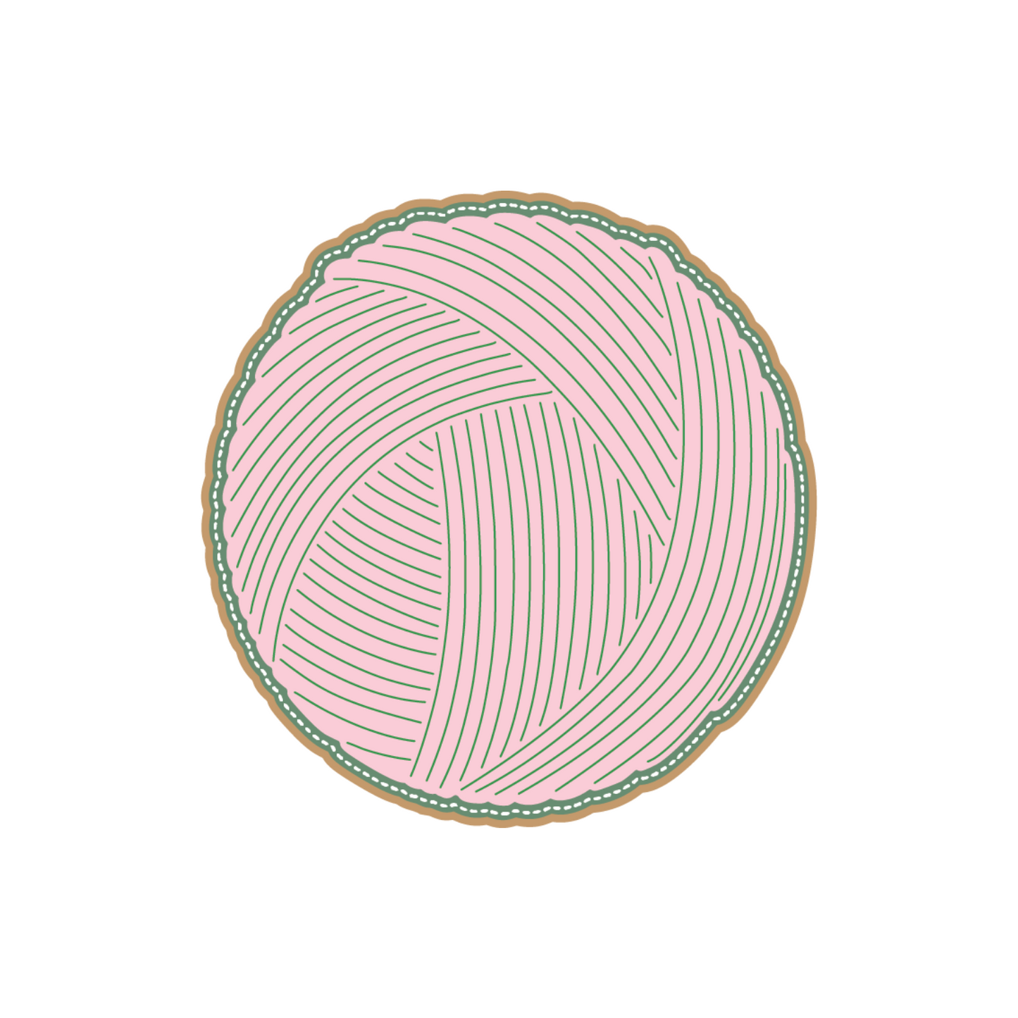Yarn Ball Card/Mini Album Die scrappyboystamps