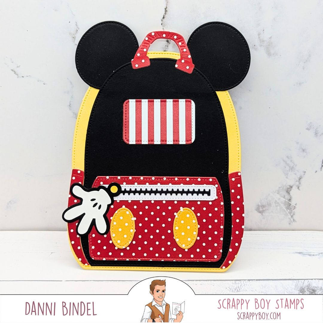 Mouse Backpack Add On Die Set scrappyboystamps