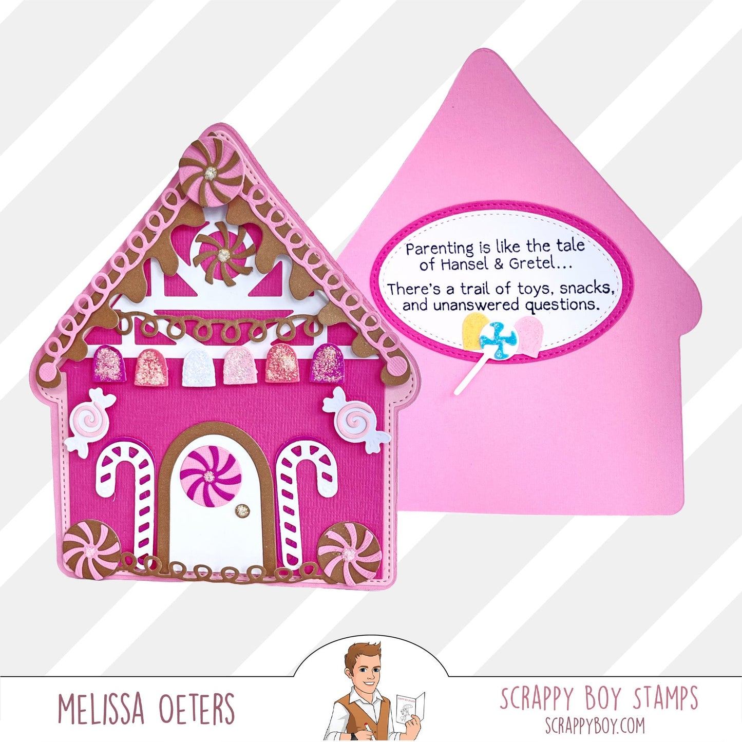 Candy House Mini Album Die Set scrappyboystamps