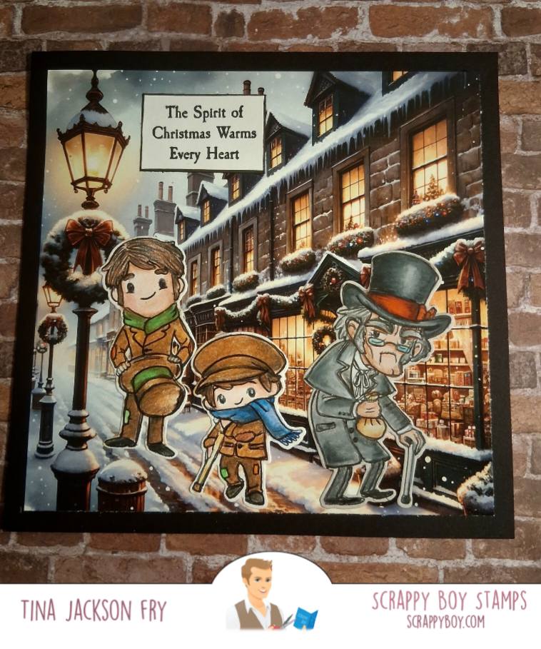 Christmas Carol - 6x8 Stamp Set Scrappy Boy Stamps
