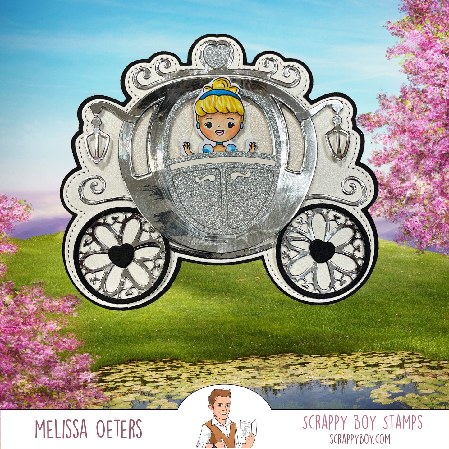 Fairytale Carriage Mini Album Die Set scrappyboystamps