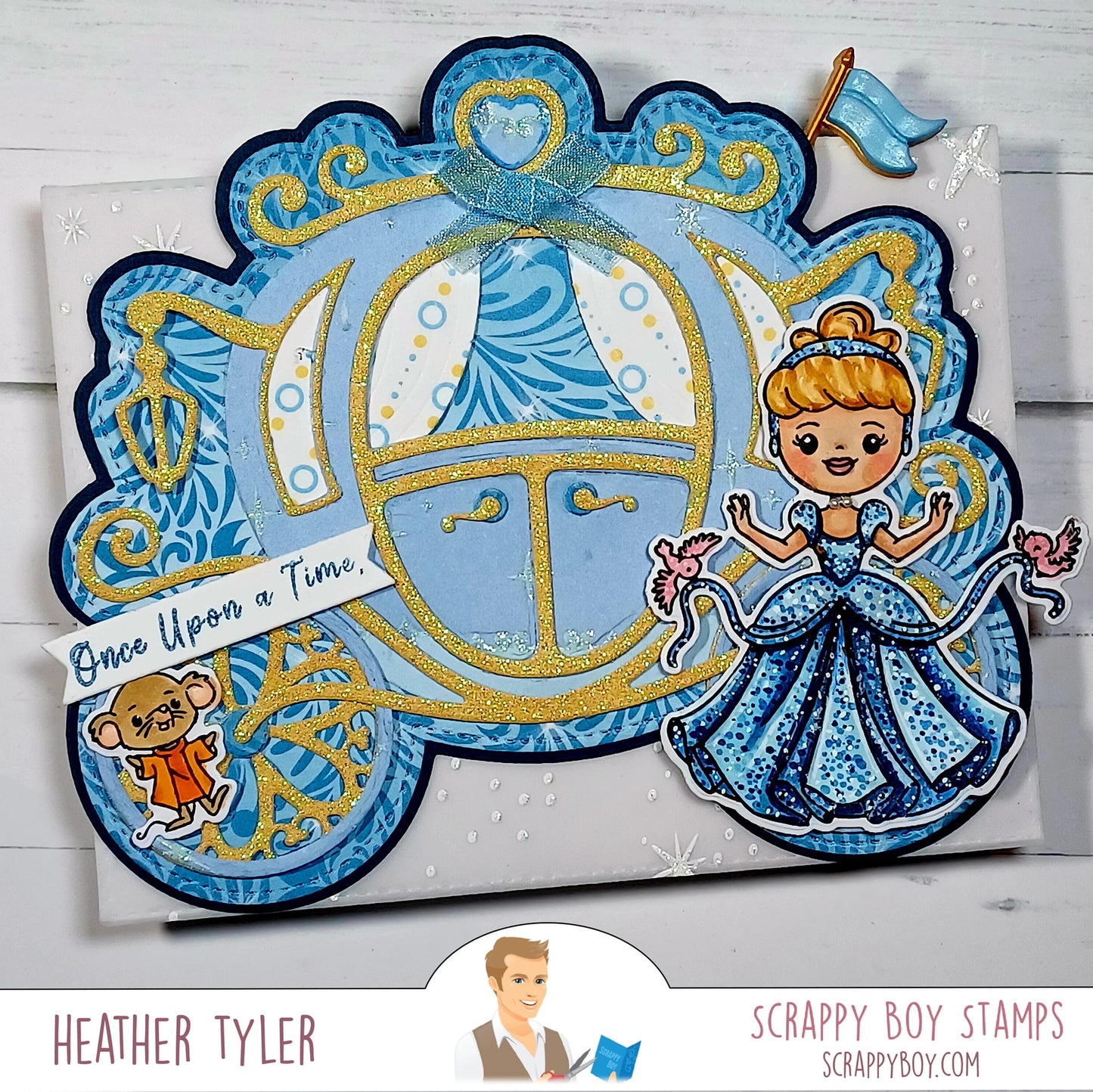 Fairytale Carriage Mini Album Die Set scrappyboystamps