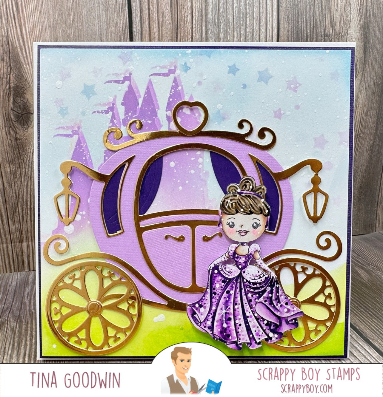 Fairytale Carriage Mini Album Die Set scrappyboystamps