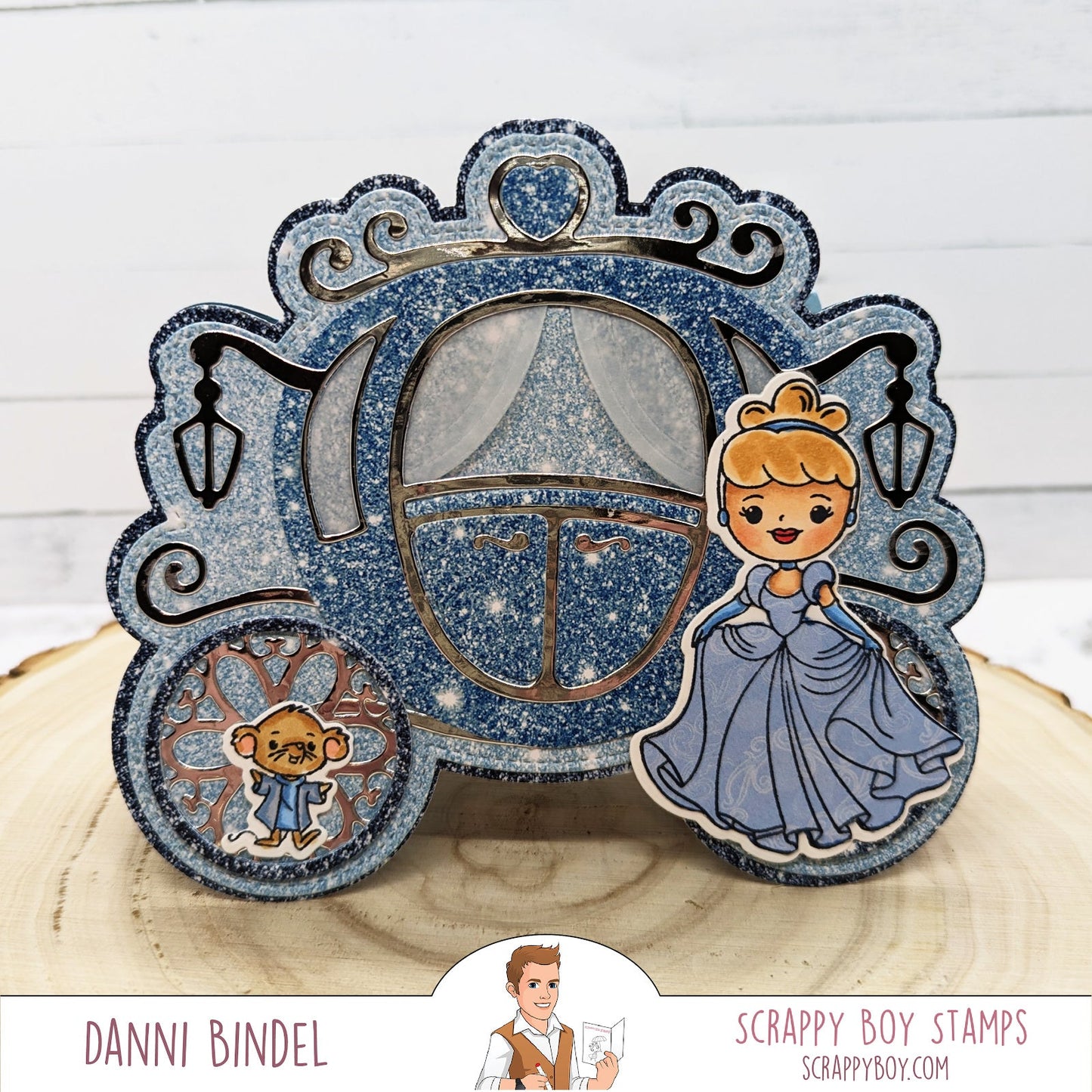 Fairytale Carriage Mini Album Die Set scrappyboystamps