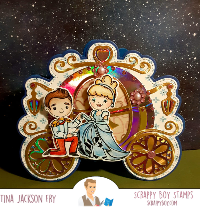 Fairytale Carriage Mini Album Die Set scrappyboystamps