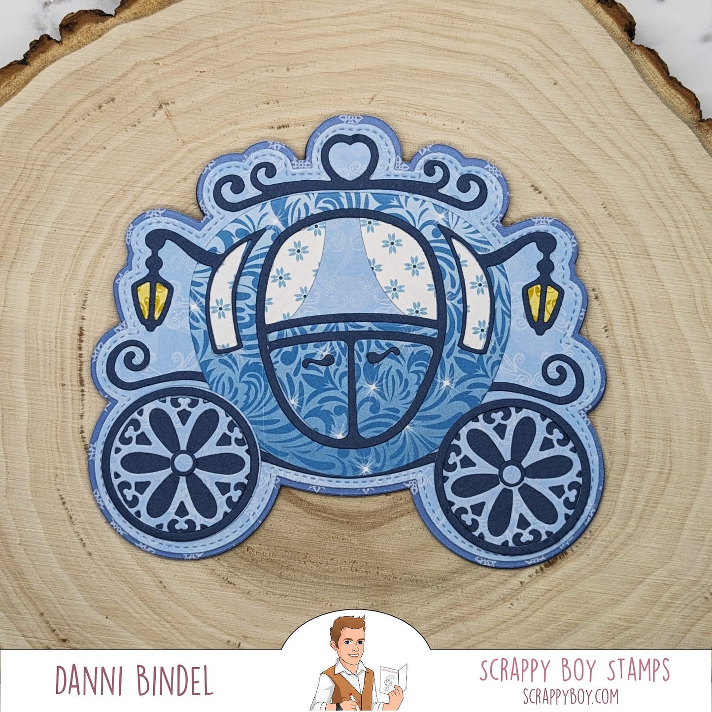 Fairytale Carriage Mini Album Die Set scrappyboystamps