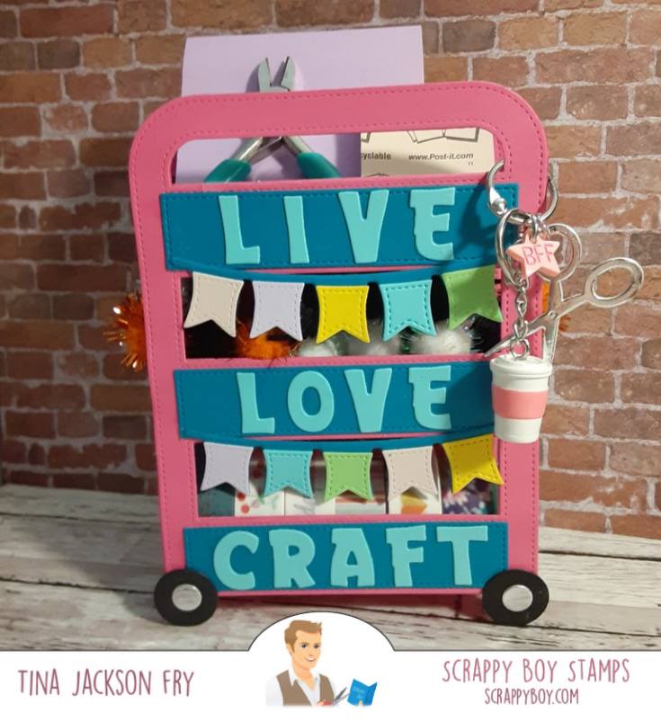 3D Craft Cart Shaped Die Set scrappyboystamps