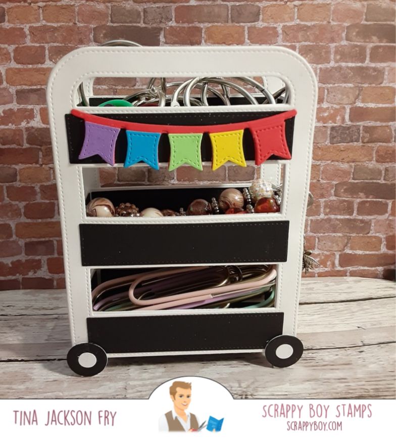 3D Craft Cart Shaped Die Set scrappyboystamps