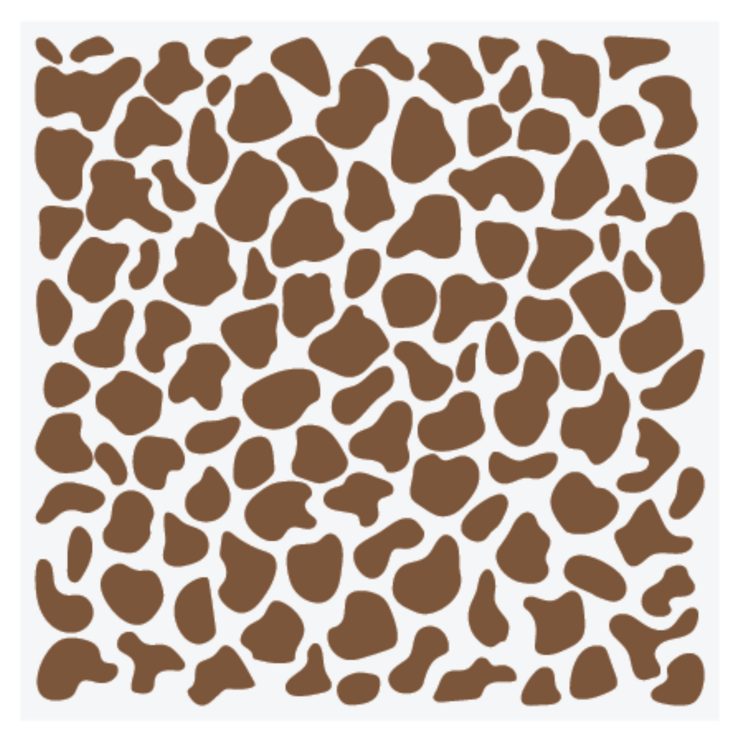 Cow Print Background Stencil scrappyboystamps