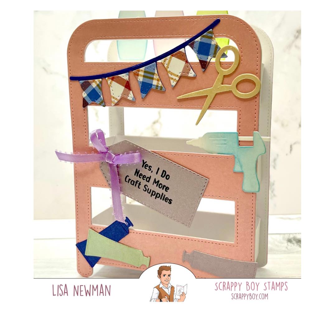 3D Craft Cart Shaped Die Set scrappyboystamps